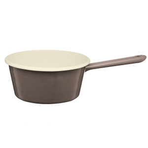 Rondel emaliowany z rączką GORDON 16cm brąz